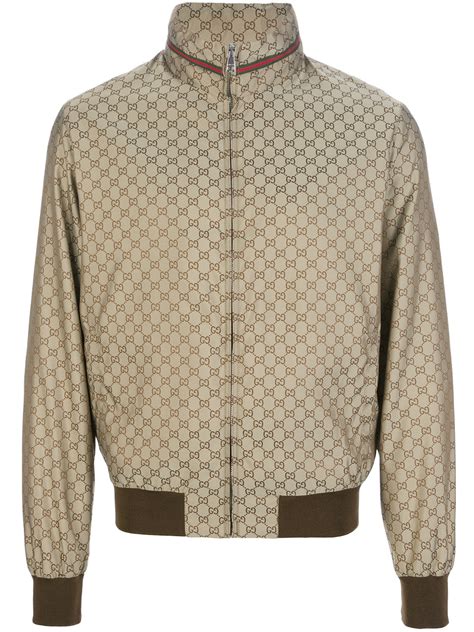 gucci mens bomber jacket|gucci jacket windbreaker.